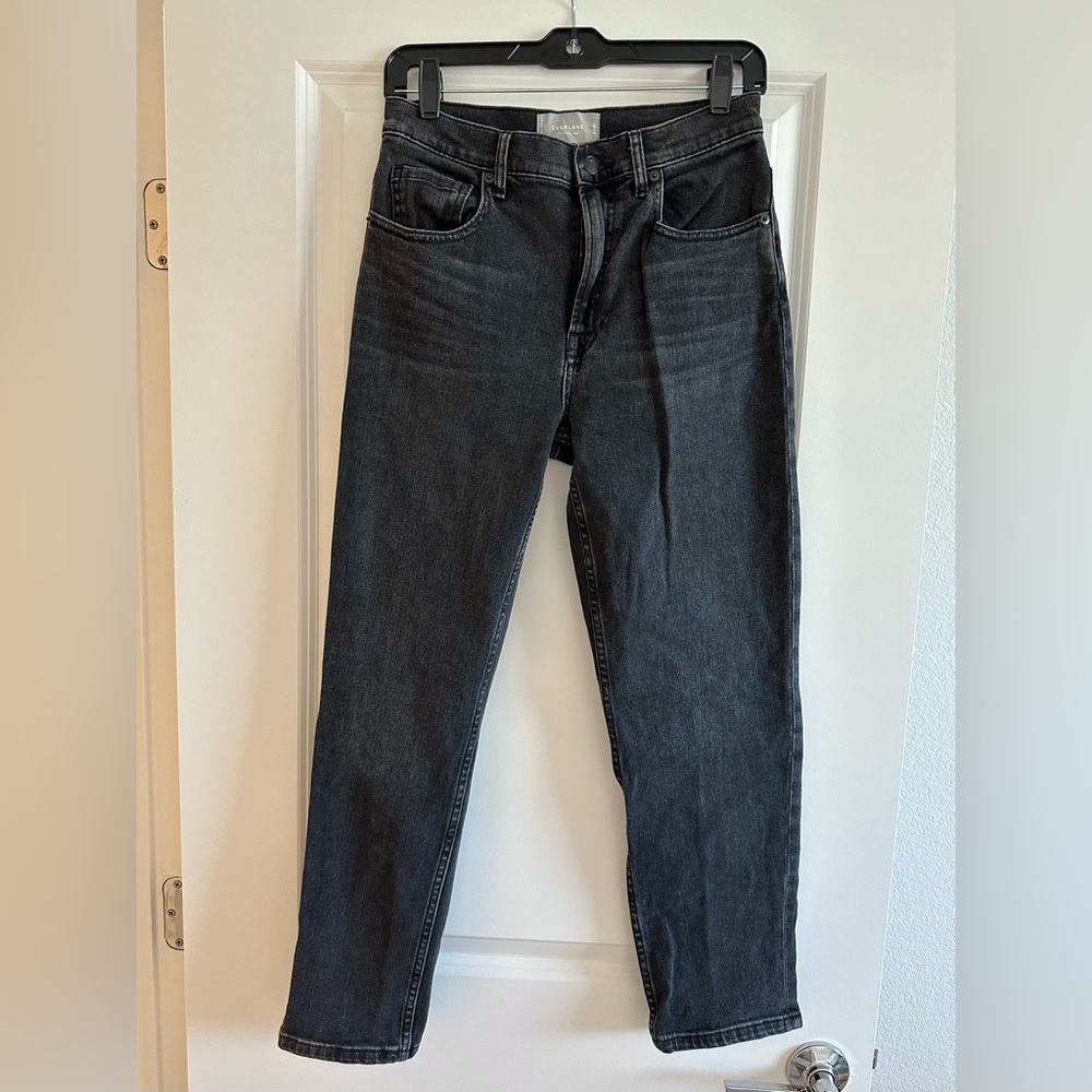 Everlane Cheeky Jeans - Black Rinse, Size 28 Ankle Length